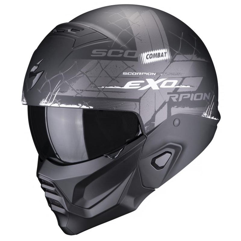 Helm Skorpion EXO-COMBAT II Xenon schwarz und weiß matt - II. Qualität