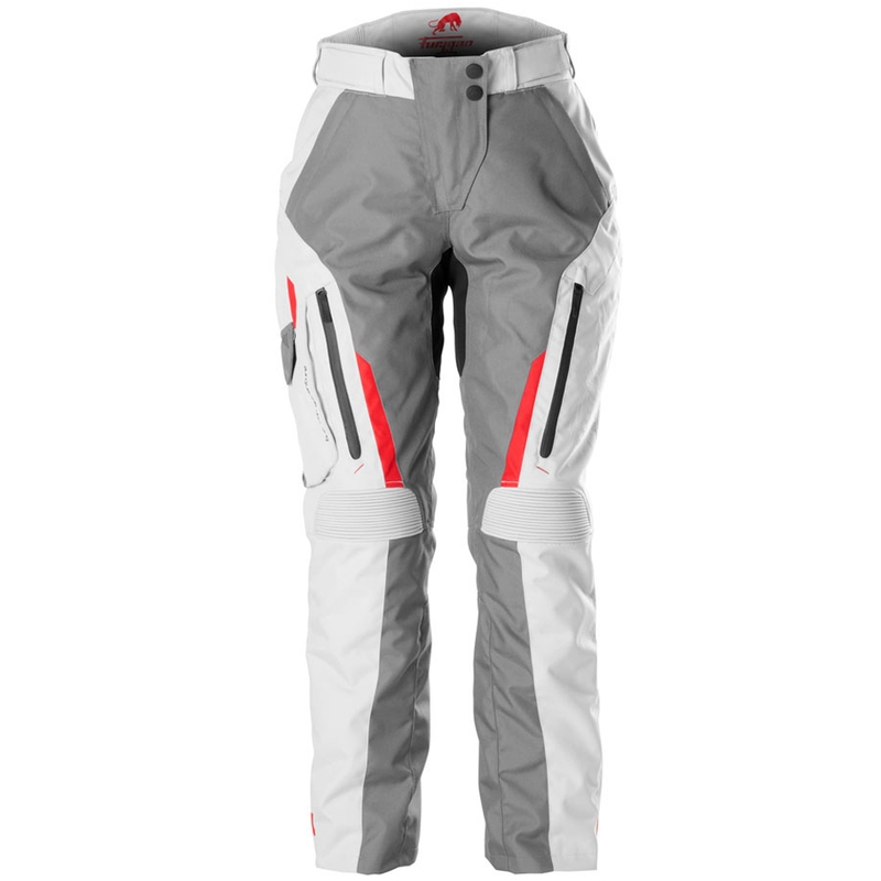 Furygan Killington Lady Damen Motorradhose grau-beige-rot
