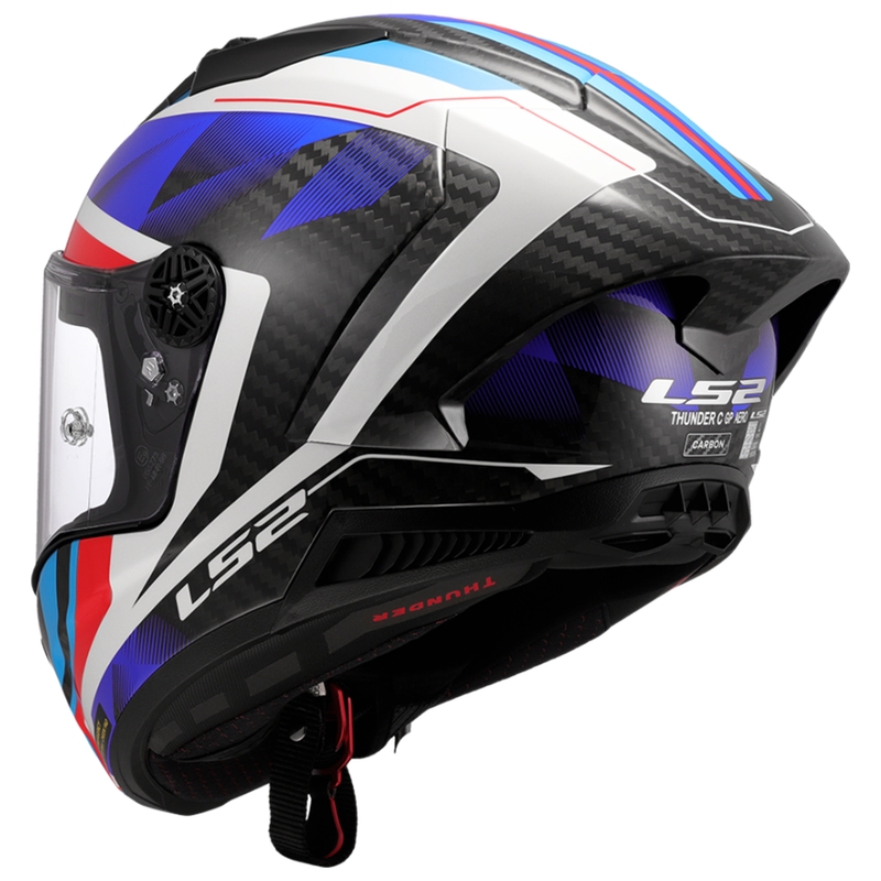 Integralhelm Motorrad LS2 FF805 Thunder C GP Aero Raute blau-rot