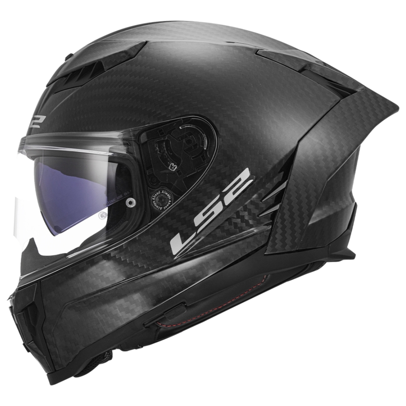 Integralhelm Motorrad LS2 FF807 Dragon Carbon mattschwarz