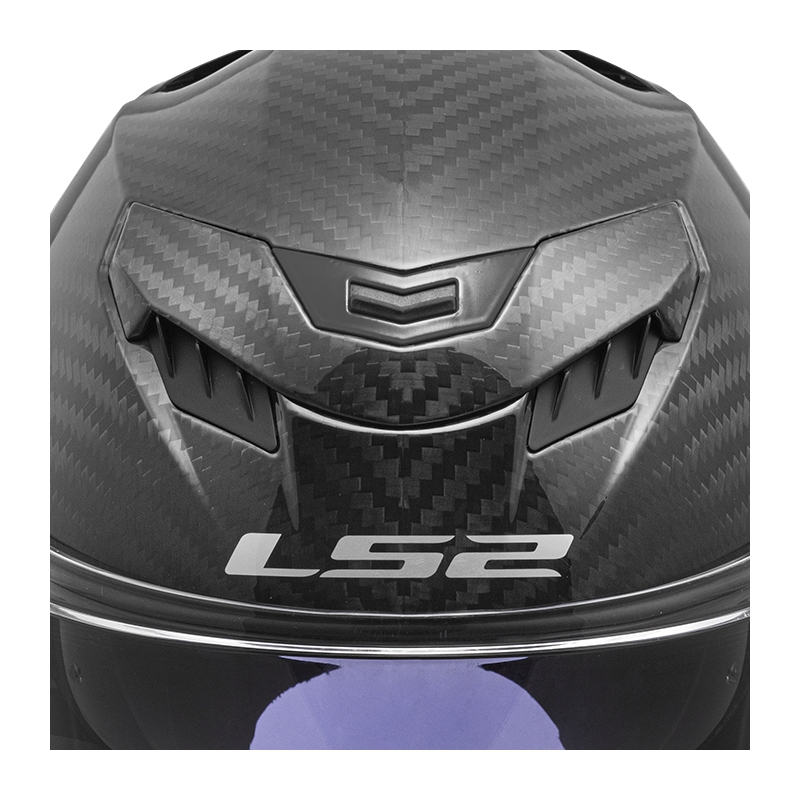 Integralhelm Motorrad LS2 FF807 Dragon Carbon mattschwarz