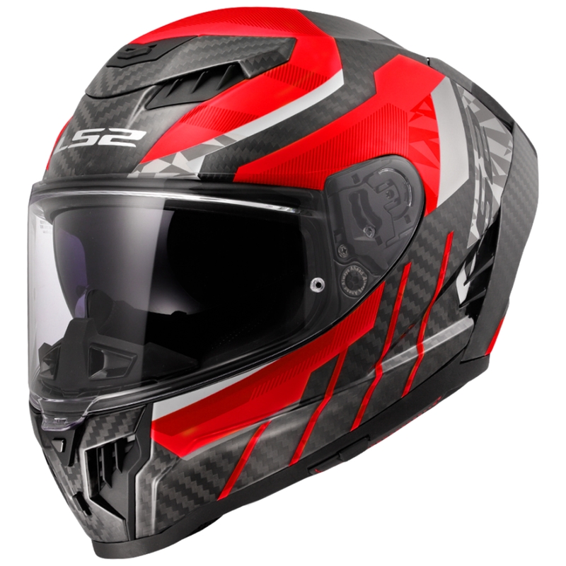 Integralhelm Motorrad LS2 FF807 Dragon Trax rot