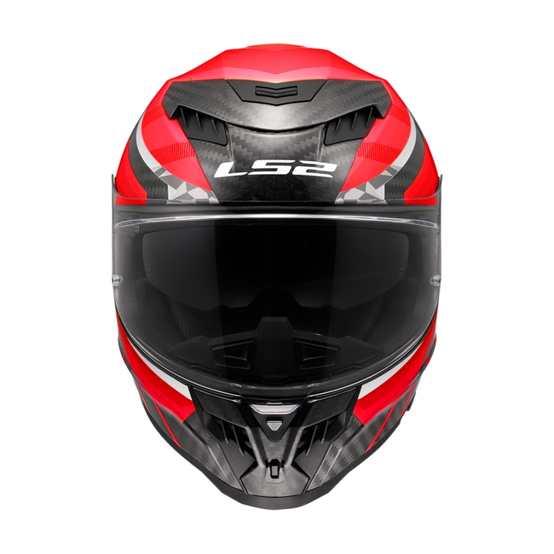 Integralhelm Motorrad LS2 FF807 Dragon Trax rot