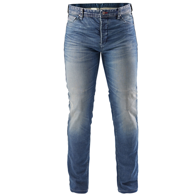Furygan D12 X Kevlar® Straight Motorradjeans verwaschenes Hellblau