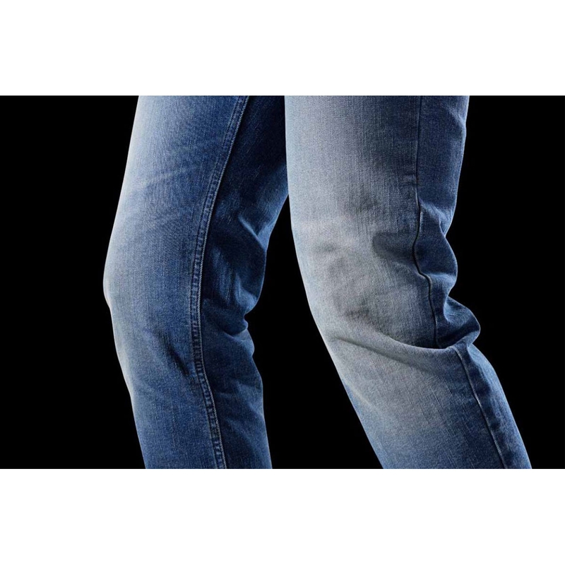 Furygan D12 X Kevlar® Straight Motorradjeans verwaschenes Hellblau