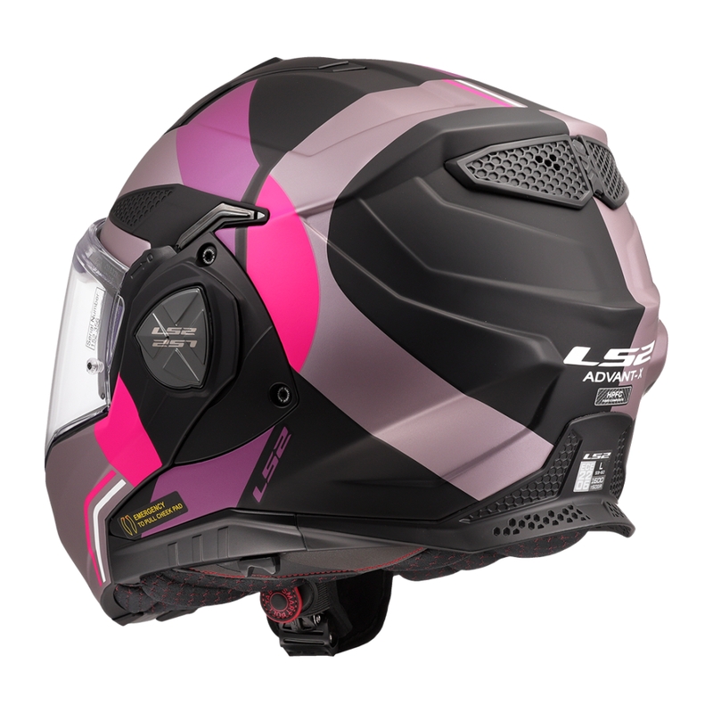 Klapphelm Motorrad LS2 FF901 Advant X Ultra grau-lila