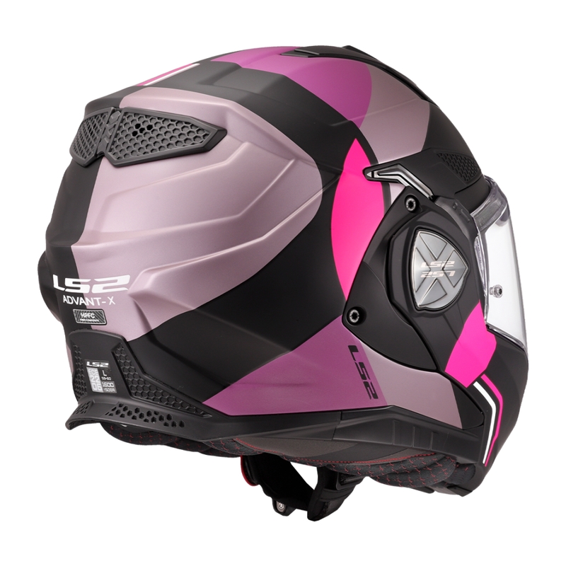 Klapphelm Motorrad LS2 FF901 Advant X Ultra grau-lila