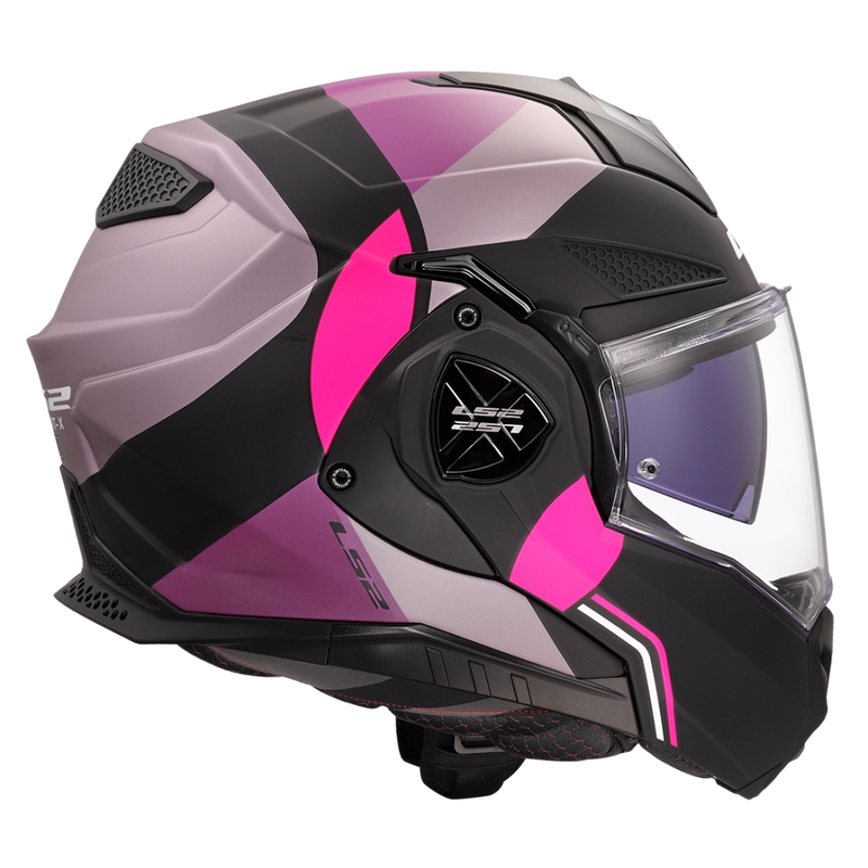 Klapphelm Motorrad LS2 FF901 Advant X Ultra grau-lila