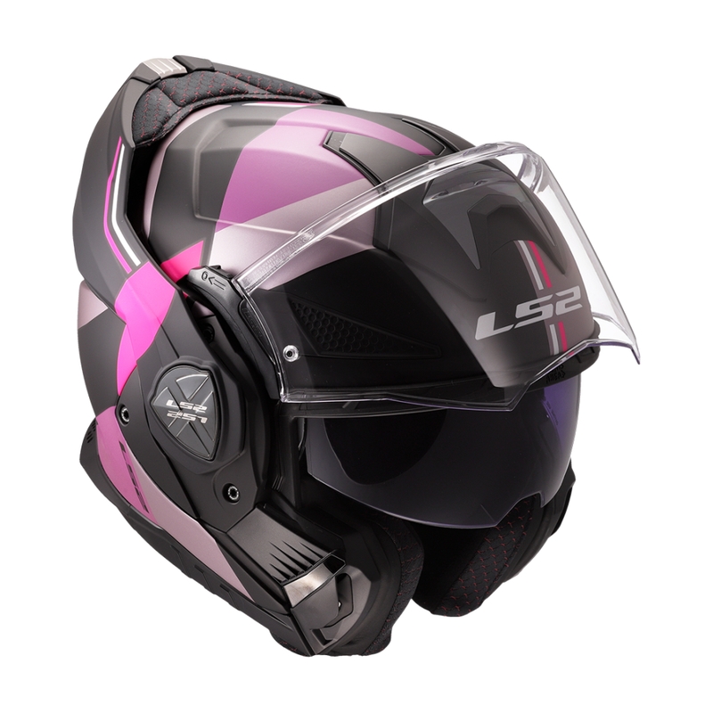 Klapphelm Motorrad LS2 FF901 Advant X Ultra grau-lila