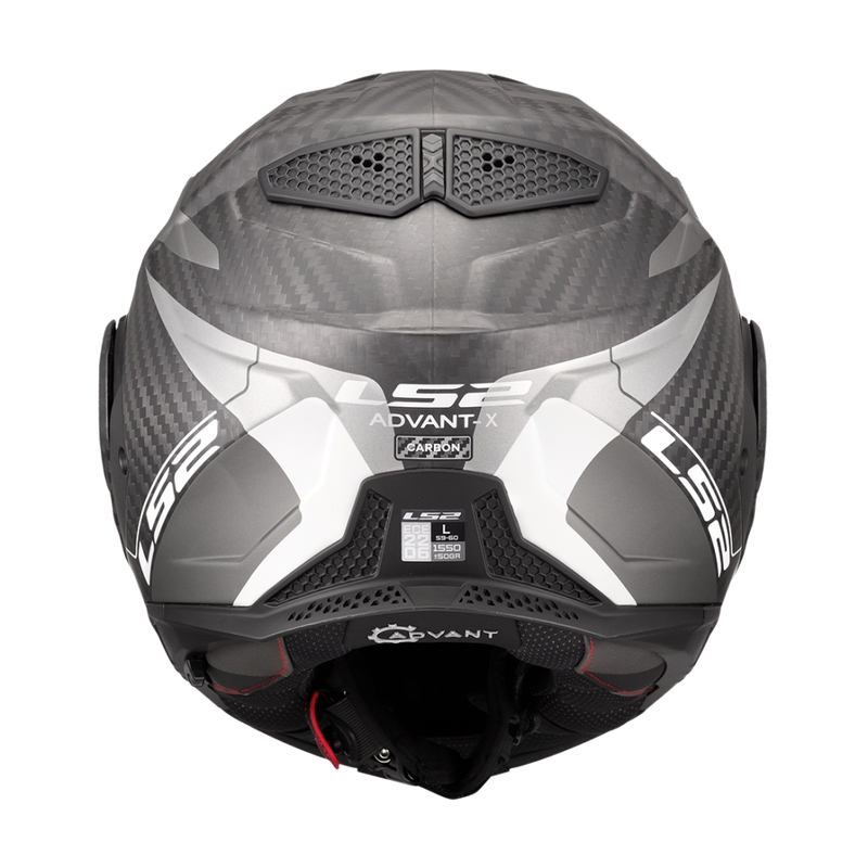 Klapphelm Motorrad LS2 FF901 Advant XC Horizon silbergrau