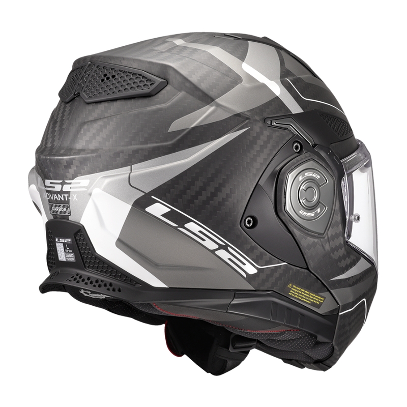 Klapphelm Motorrad LS2 FF901 Advant XC Horizon silbergrau