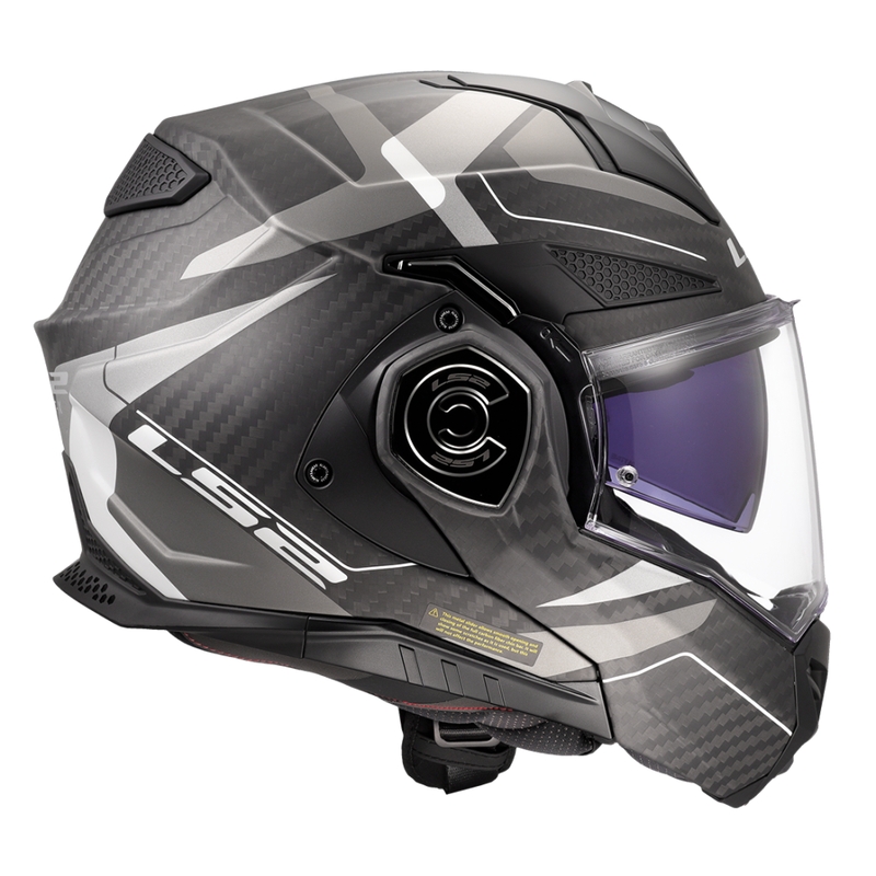 Klapphelm Motorrad LS2 FF901 Advant XC Horizon silbergrau
