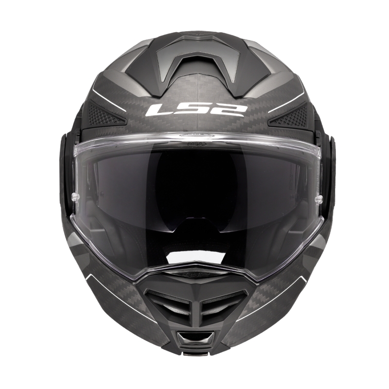 Klapphelm Motorrad LS2 FF901 Advant XC Horizon silbergrau