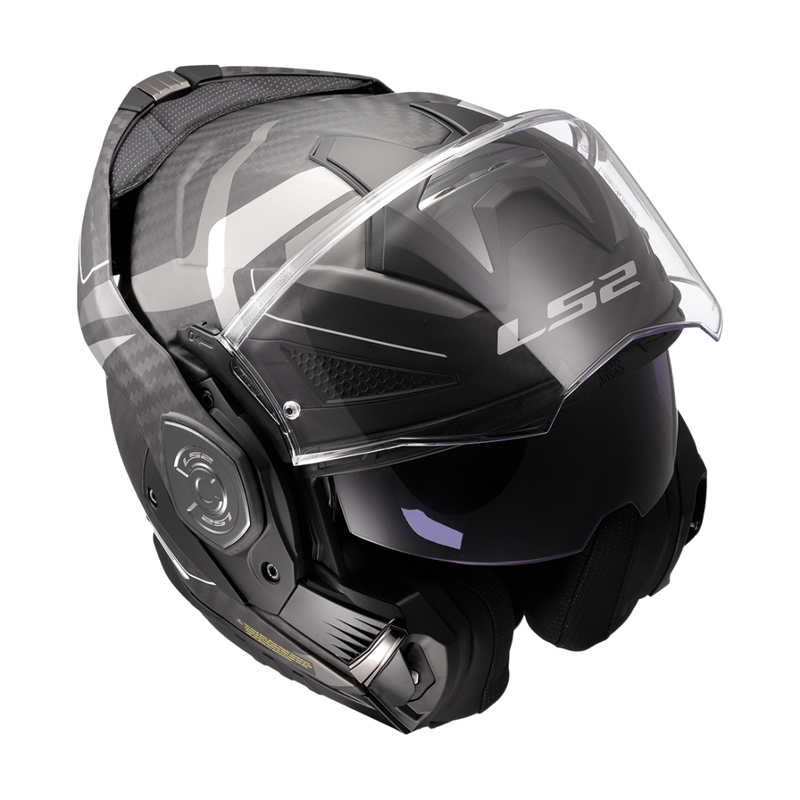 Klapphelm Motorrad LS2 FF901 Advant XC Horizon silbergrau