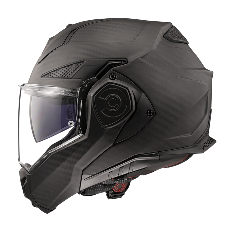 Klapphelm für Motorradfahrer LS2 FF901 Advant X Solid Carbon mattschwarz