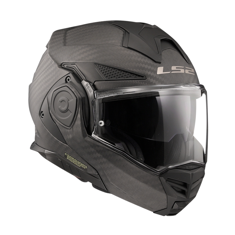 Klapphelm für Motorradfahrer LS2 FF901 Advant X Solid Carbon mattschwarz