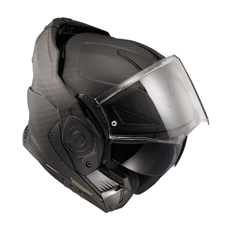 Klapphelm für Motorradfahrer LS2 FF901 Advant X Solid Carbon mattschwarz