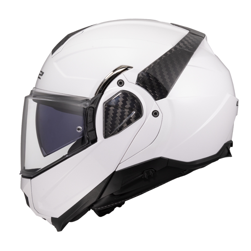 Klappbarer Motorradhelm LS2 FF910 Advant II, einfarbig weiß