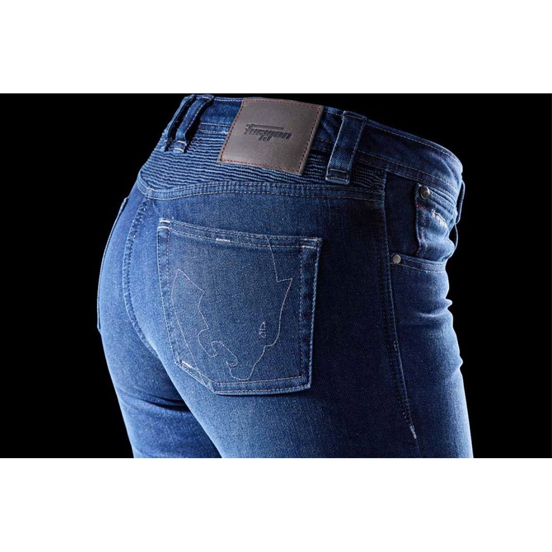Furygan Purdey Evo Slim Damen Motorradjeans blau