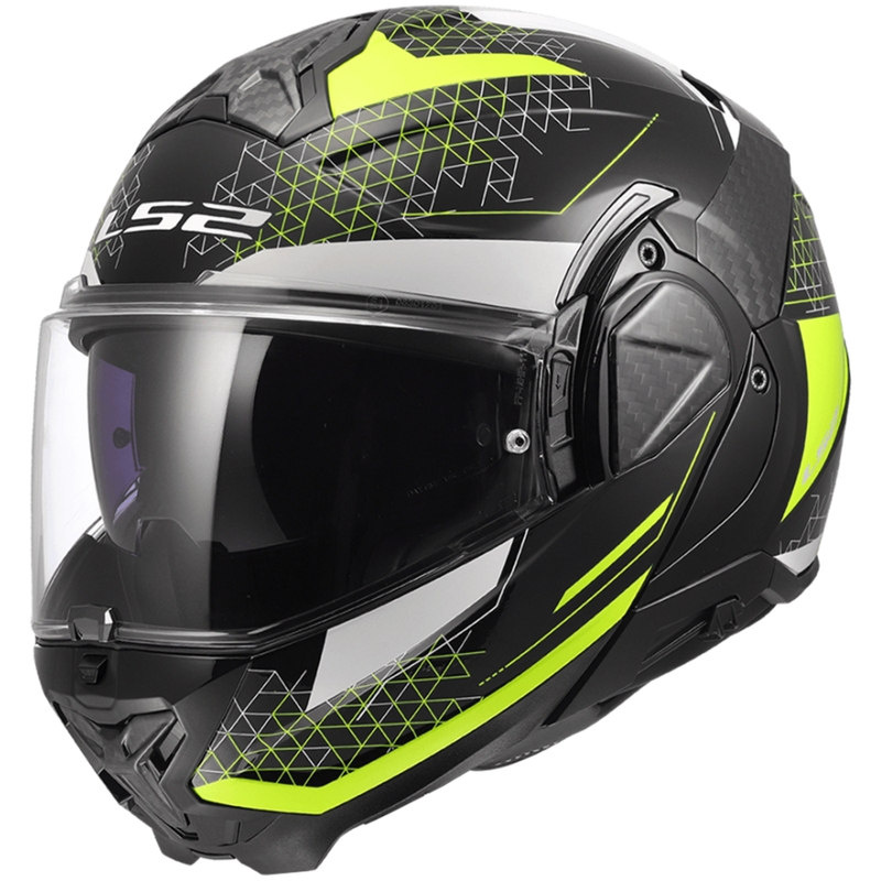 Klappbarer Motorradhelm LS2 FF910 Advant II Astral fluo gelb