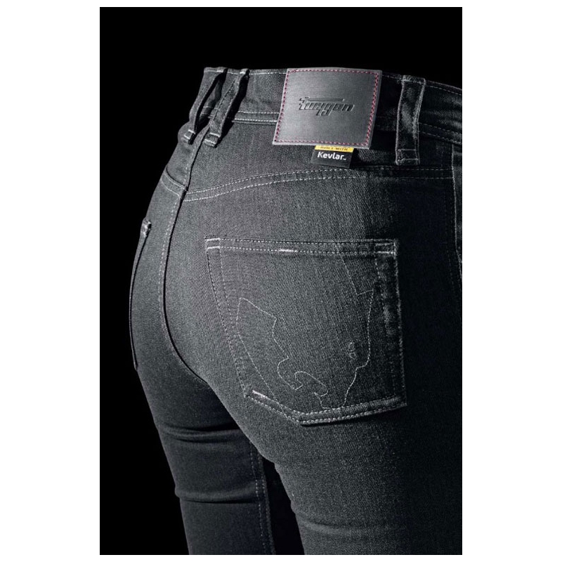 Furygan Nikita X Kevlar® Mom Fit Damen-Motorradjeans Dunkelgrau