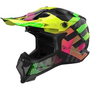 LS2 MX700 Subverter Chromatic Motocrosshelm schwarz