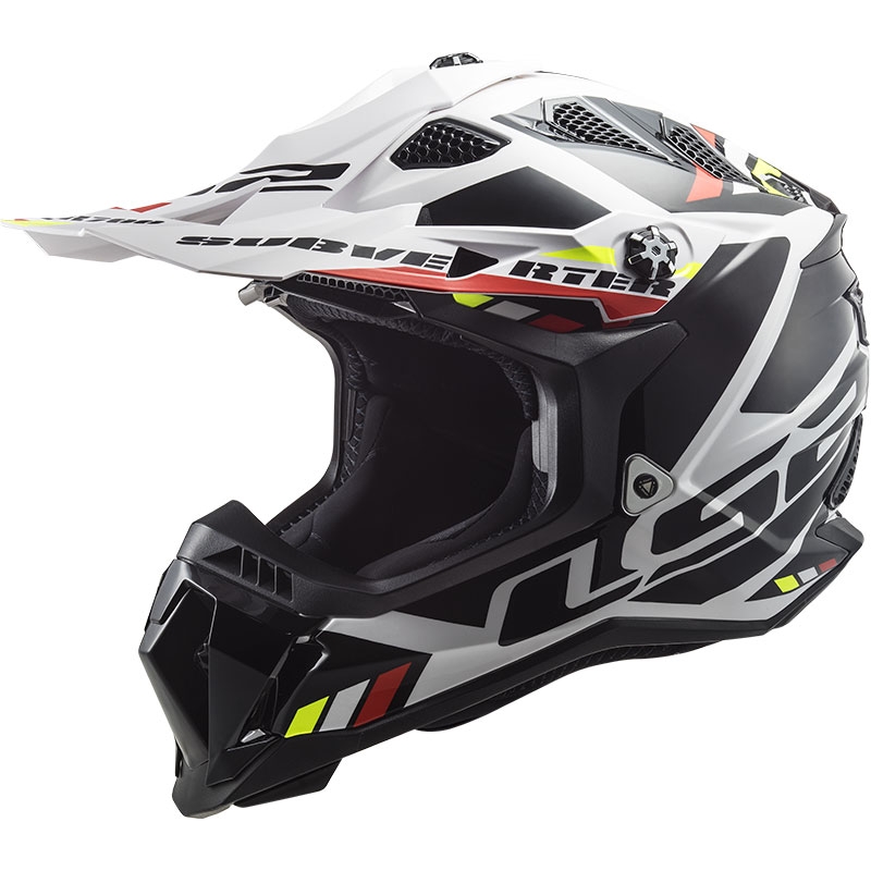 LS2 MX700 Subverter Stomp Motocrosshelm weiß-schwarz