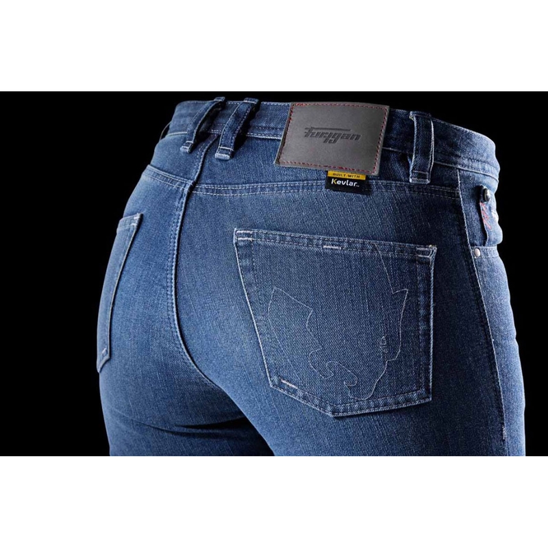 Furygan Kate X Kevlar® Straight Damen-Motorradjeans Blau
