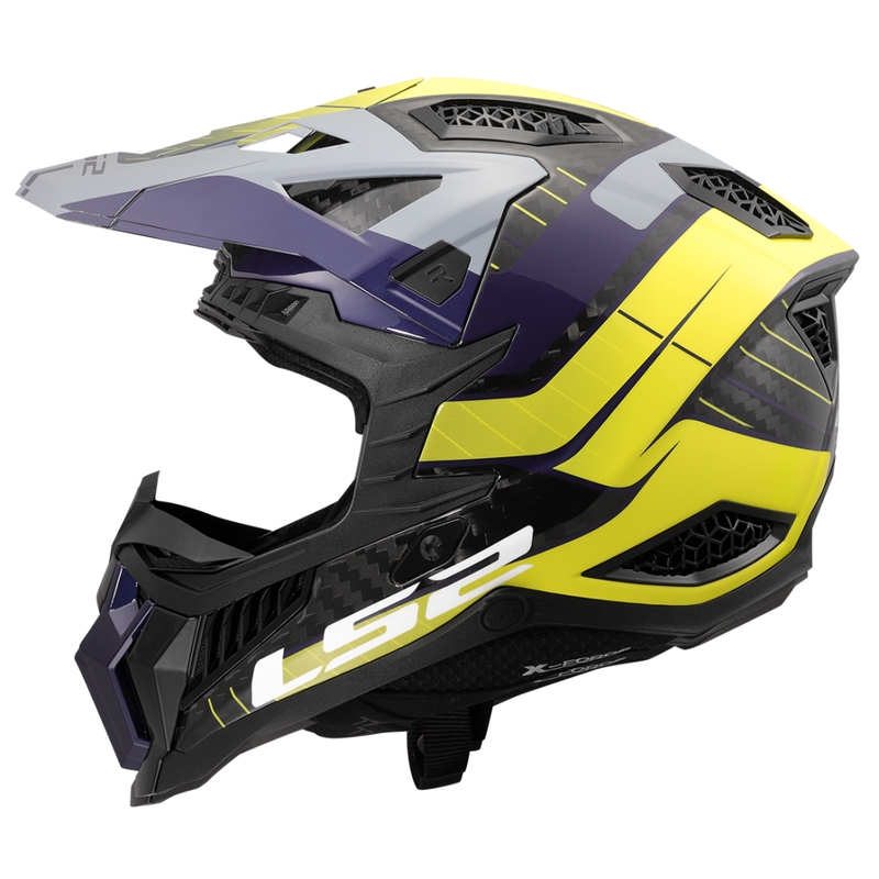 Motocrosshelm LS2 MX703 X-Force Galuo grau-fluo gelb