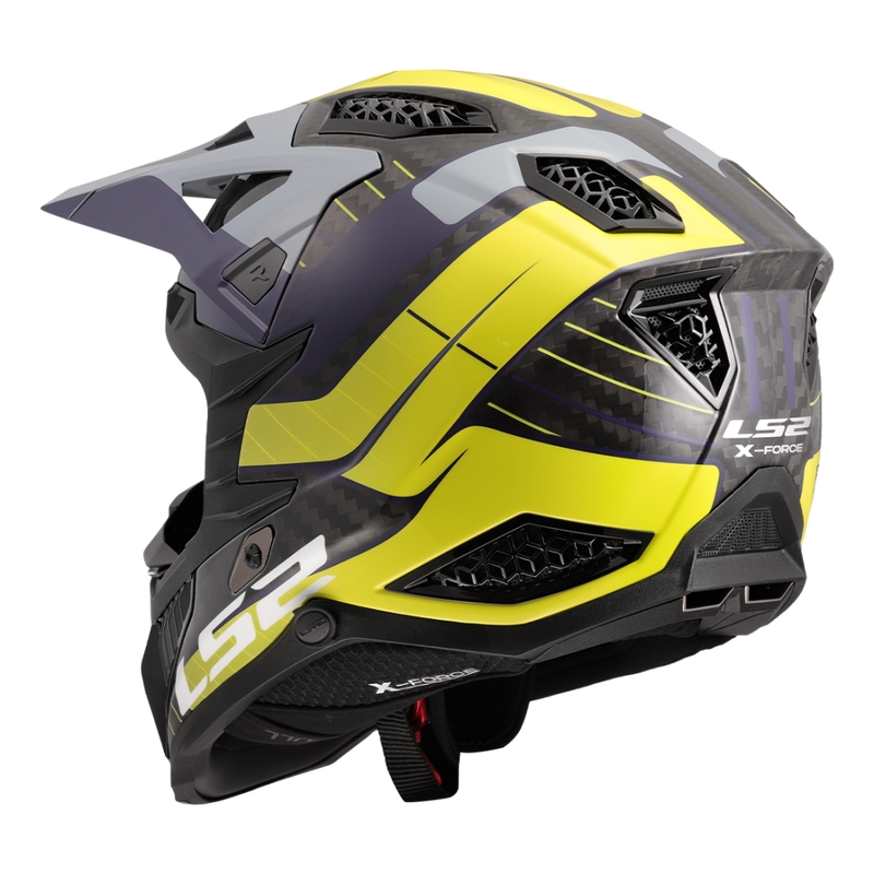 Motocrosshelm LS2 MX703 X-Force Galuo grau-fluo gelb