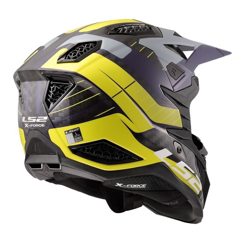 Motocrosshelm LS2 MX703 X-Force Galuo grau-fluo gelb