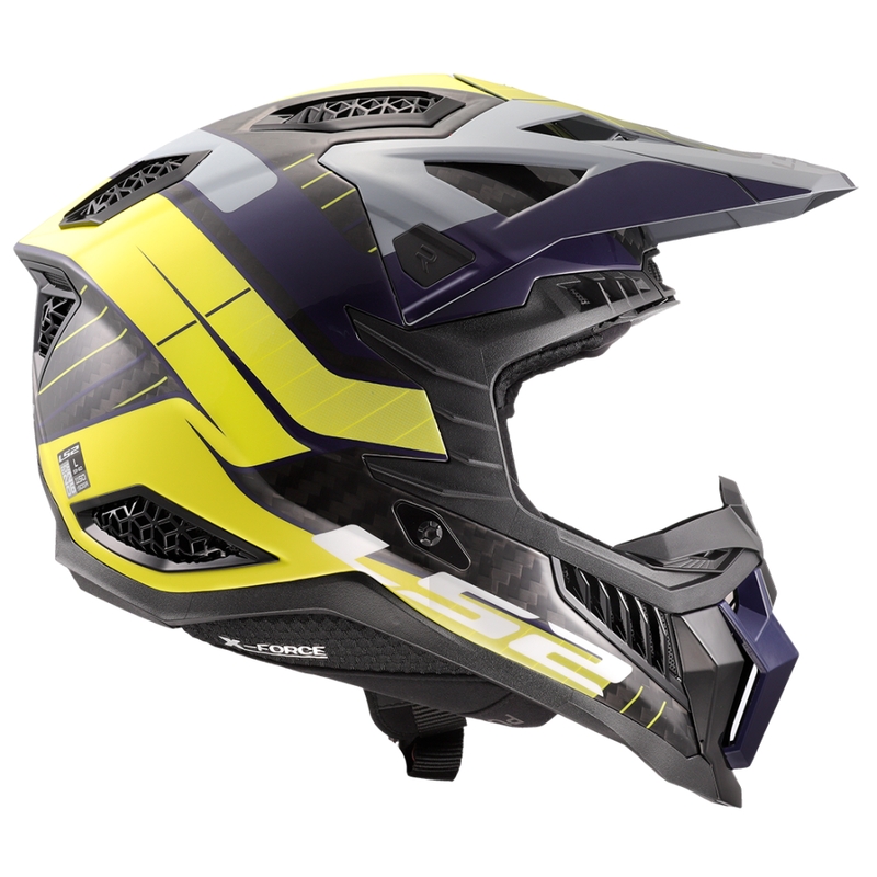 Motocrosshelm LS2 MX703 X-Force Galuo grau-fluo gelb