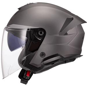 Jet-Motorradhelm LS2 OF618 Verso II Solid matt Titan