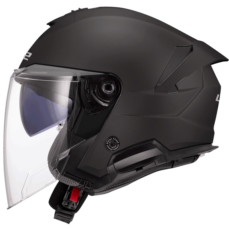 Offener Motorradhelm LS2 OF618 Verso II Solid mattschwarz