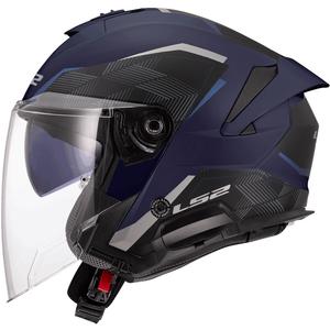 Offener Motorradhelm LS2 OF618 Verso II Air dunkelblau