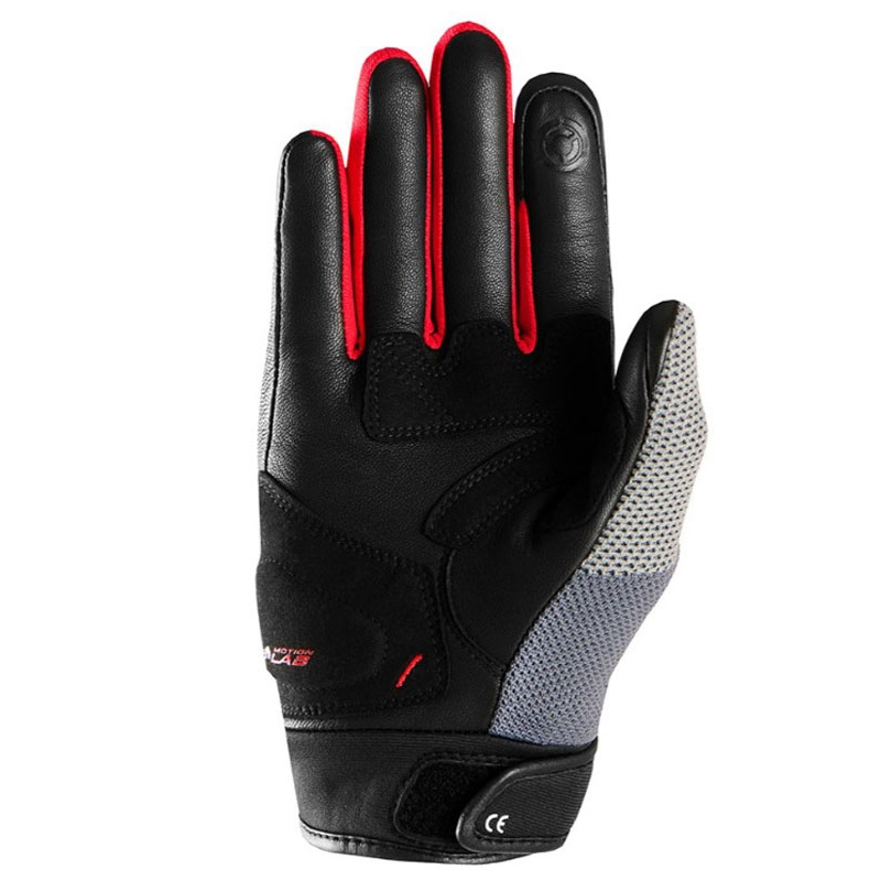 Furygan Jack Motorradhandschuhe schwarz-grau-rot