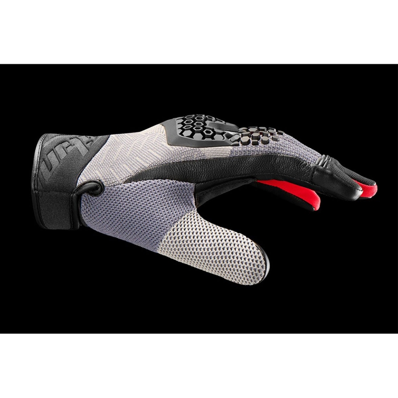 Furygan Jack Motorradhandschuhe schwarz-grau-rot