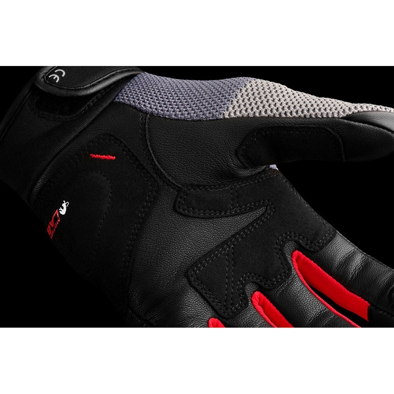 Furygan Jack Motorradhandschuhe schwarz-grau-rot