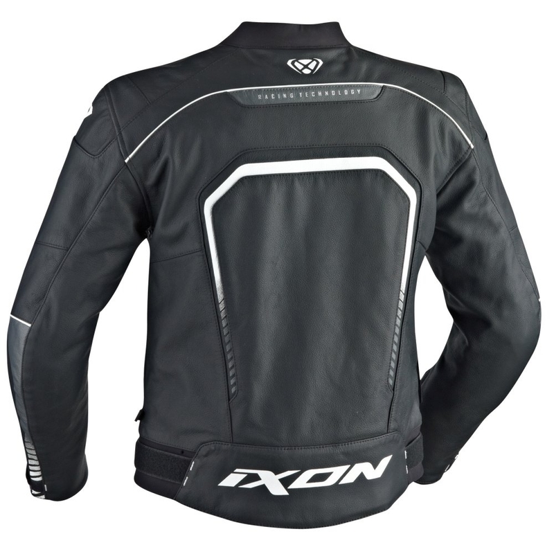 Motorradjacke IXON Fighter schwarz und weiß