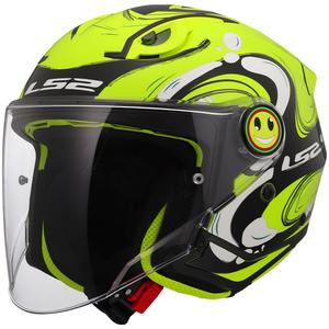Offener Motorradhelm für Kinder LS2 OF622 Funny II Glup fluo gelb