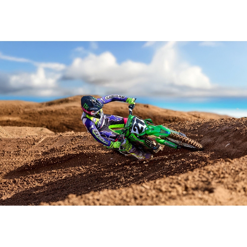 Alpinestars Supertech Motocrosshose Limited Edition Dirt Studios weiß-lila-pink-fluogelb