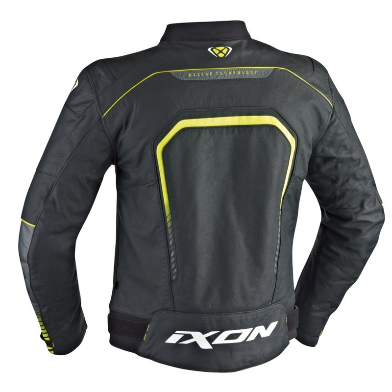 Motorradjacke IXON Fighter schwarz-gelb
