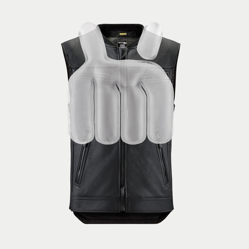 Alpinestars TECH-AIR®3 V2 LEDER System Airbagweste schwarz
