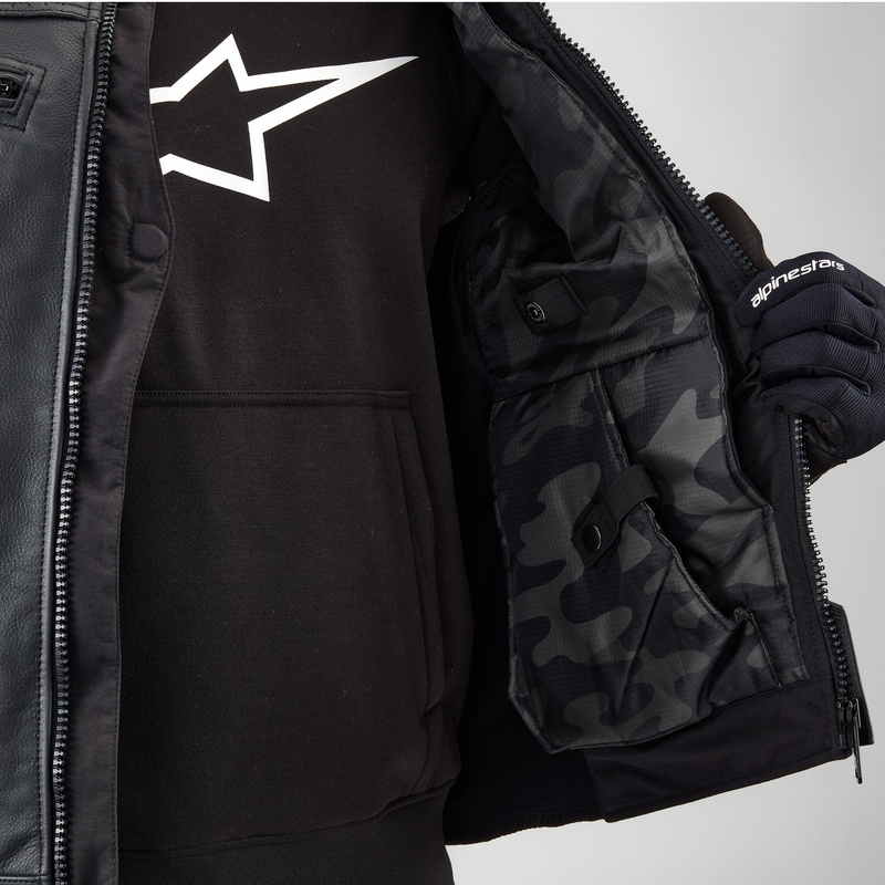 Alpinestars TECH-AIR®3 V2 LEDER System Airbagweste schwarz