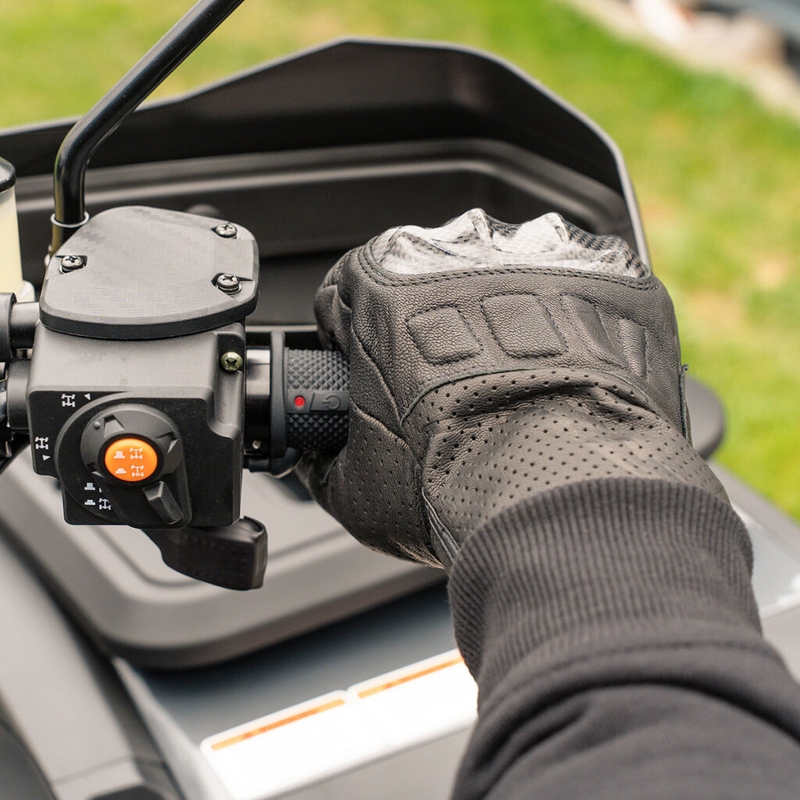 SHARK Lock-On beheizte ATV-Griffe mit integrierten Bedienelementen + Daumen- und Sitzheizung