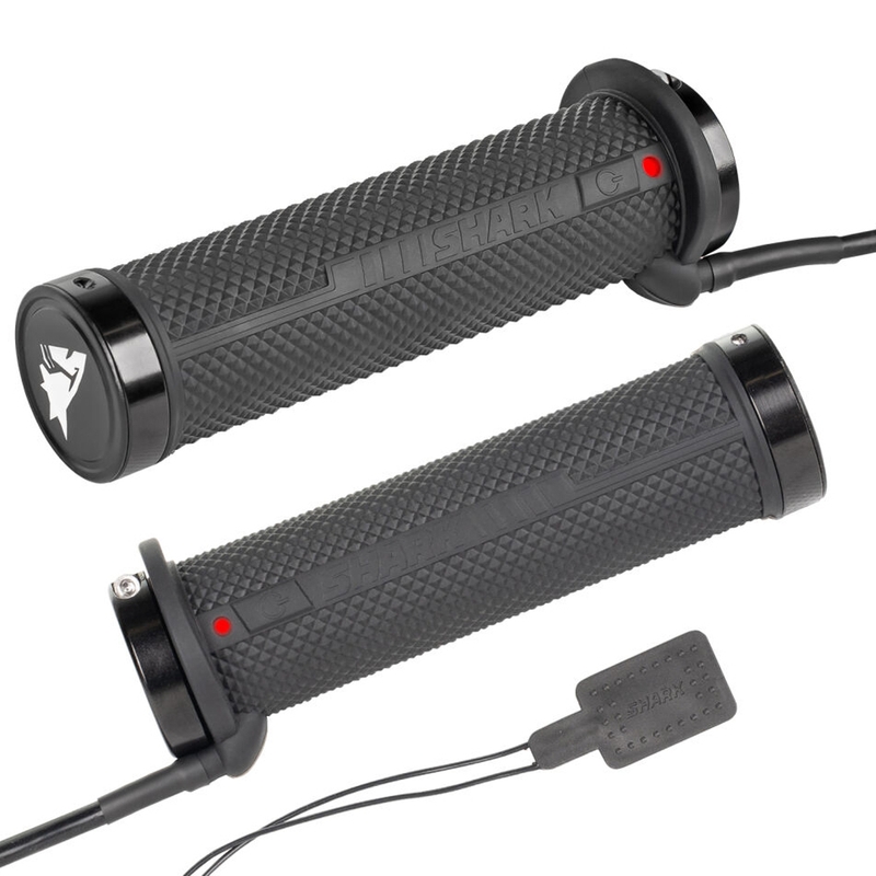 SHARK Lock-On beheizte ATV-Griffe mit integrierten Bedienelementen + Daumenwärmer