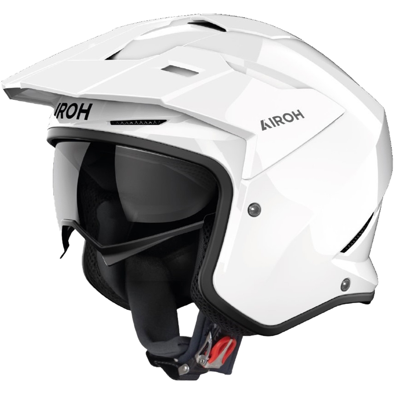 Trial Motorradhelm Airoh Kombakt Farbe weiß