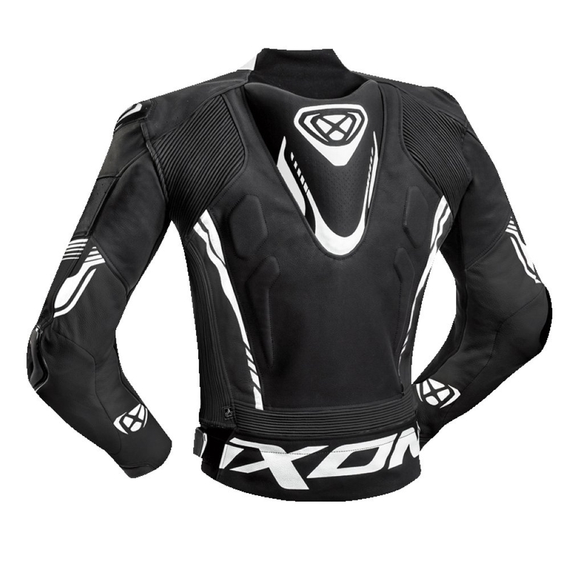 Motorradjacke IXON Vortex 2 schwarz und weiß Ausverkauf