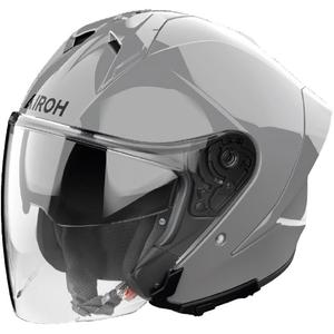 Airoh H21 Color Motorradhelm mit offenem Gesicht, Betongrau