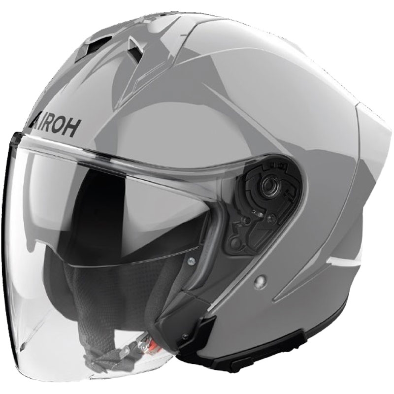 Airoh H21 Color Motorradhelm mit offenem Gesicht, Betongrau